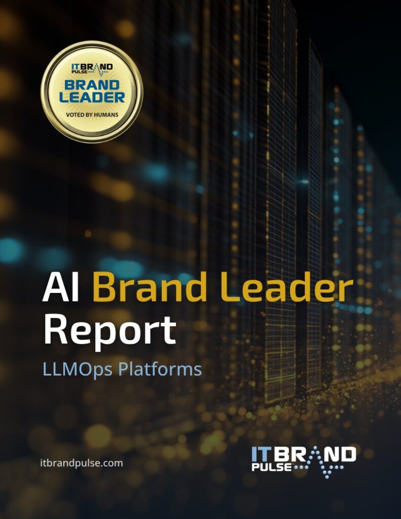IT Brand Pulse AI Brand Leader Report cover for LLMOps Platforms, March 2026.