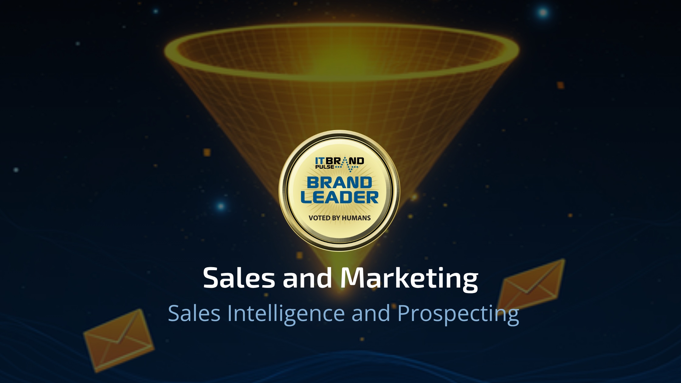 IT Brand Pulse Sales Intelligence and Prospecting Brand Leader Report showing ZoomInfo as market leader